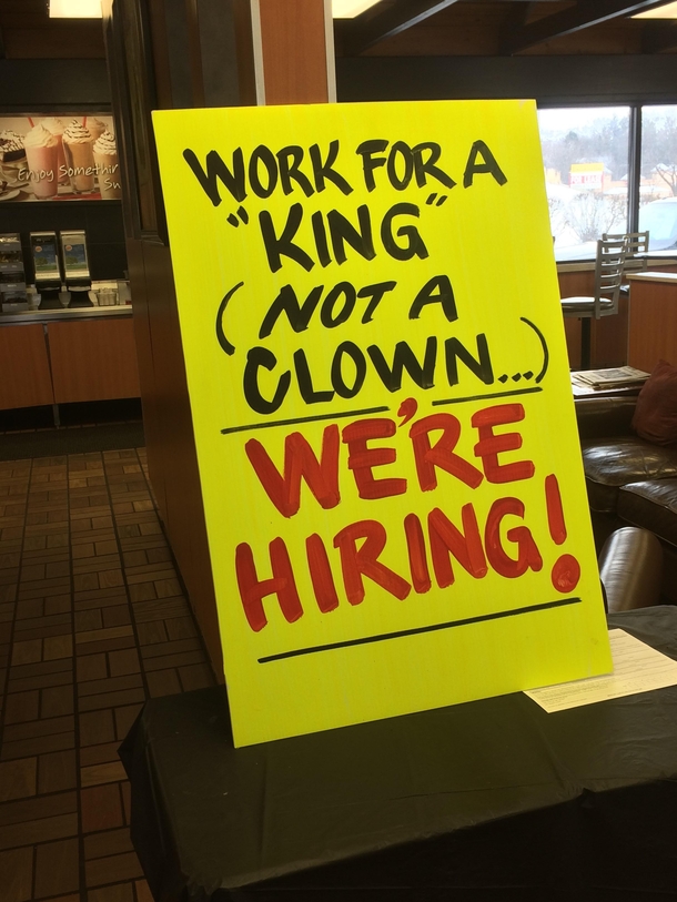 Found this at a BK where I had lunch