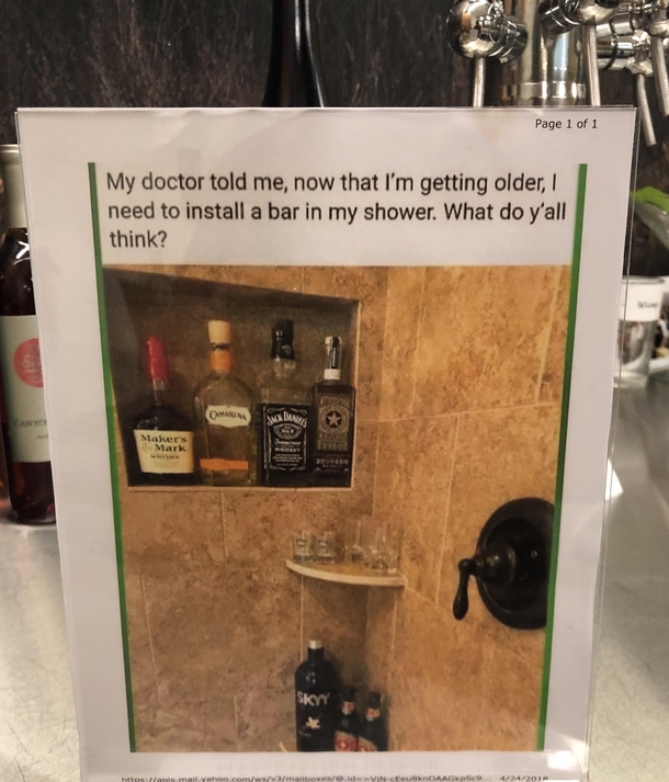 Found this at a retirement home