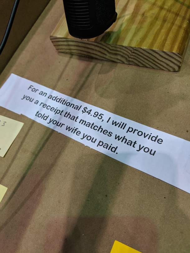Found this at my local gun show This guy knows his customer base