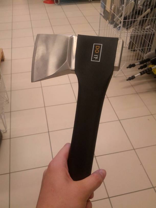 Found this axe in a local store what exactly is it trying to tell me