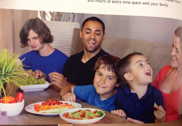 Found this in a Paleo cookbook its the authors family The eldest son far left looks like hes dead inside Frakkin salad for dinner again I just want bread Goddamnit