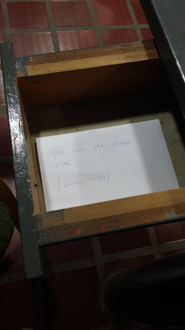 Found this in a random draw at Uni