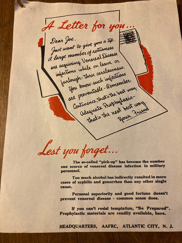 Found this in a WWII footlocker I bought