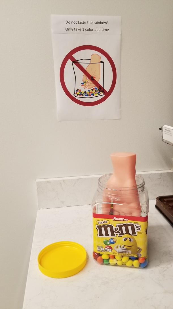 Found this in the breakroom at work Whoever did this needs a promotion