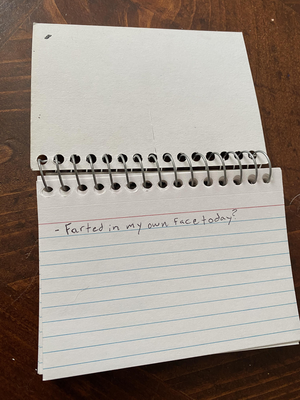 Found this in the first page of my boyfriends notebook I have no context