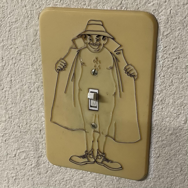 Found this light a bit turned on