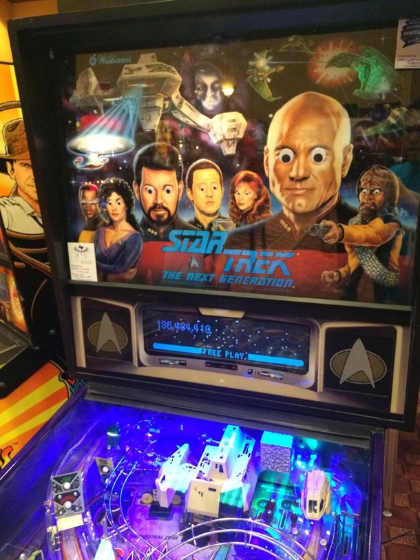 Found this modified pinball machine