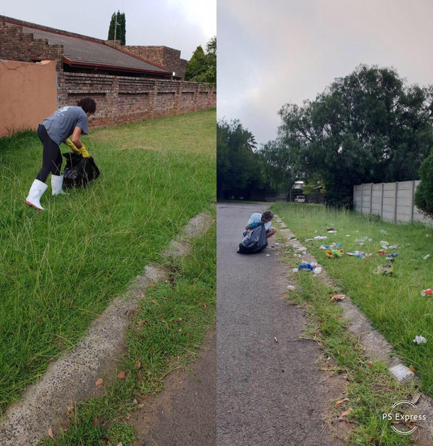 Found this nice clean space and emptied my trash all over it