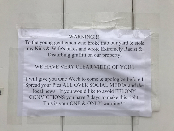 Found this posted in my neighborhood