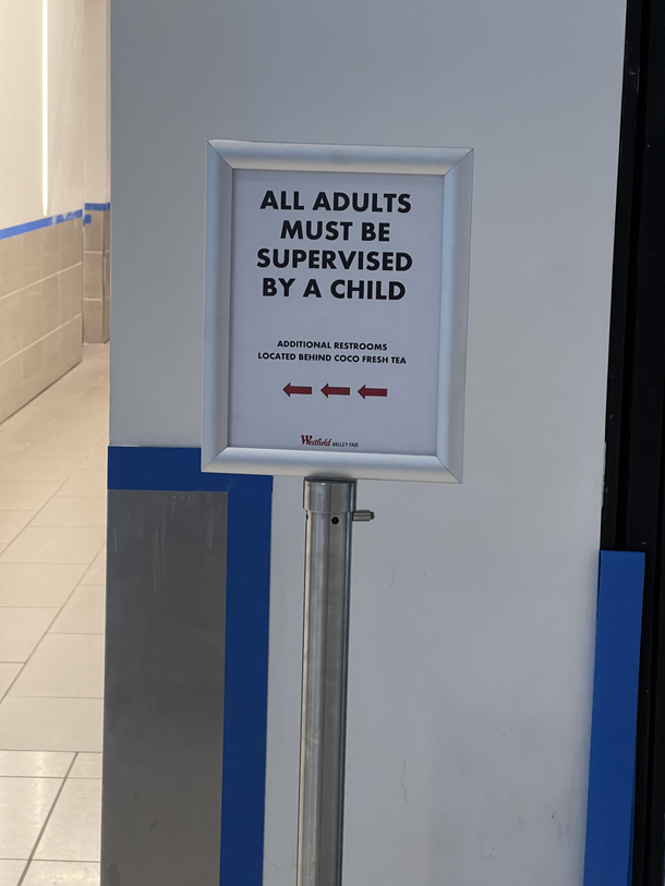 Found this sign in my local mall