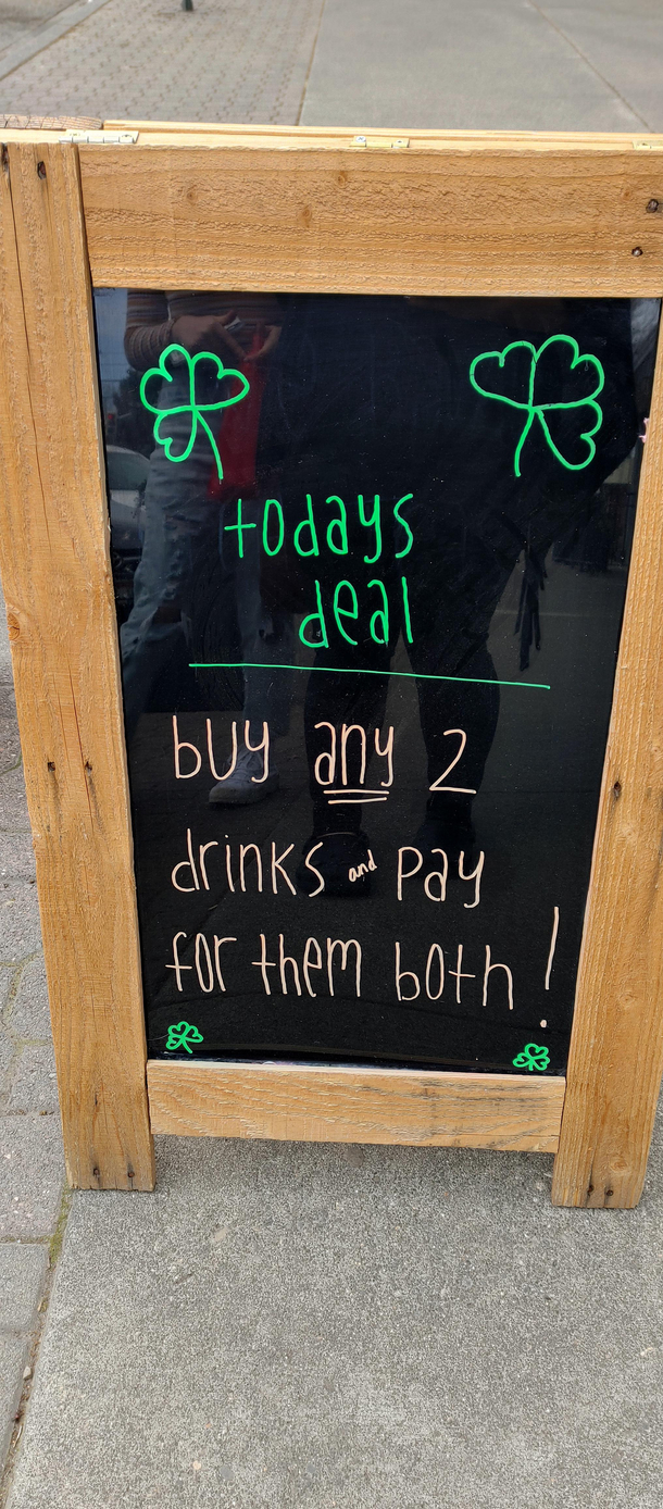 Found this sign outside a local downtown shop