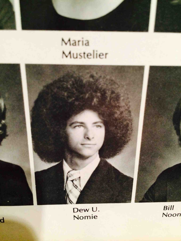 Found this troll in my moms yearbook from the s