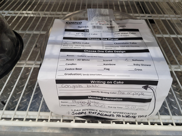 Found this while picking up cake from Costco