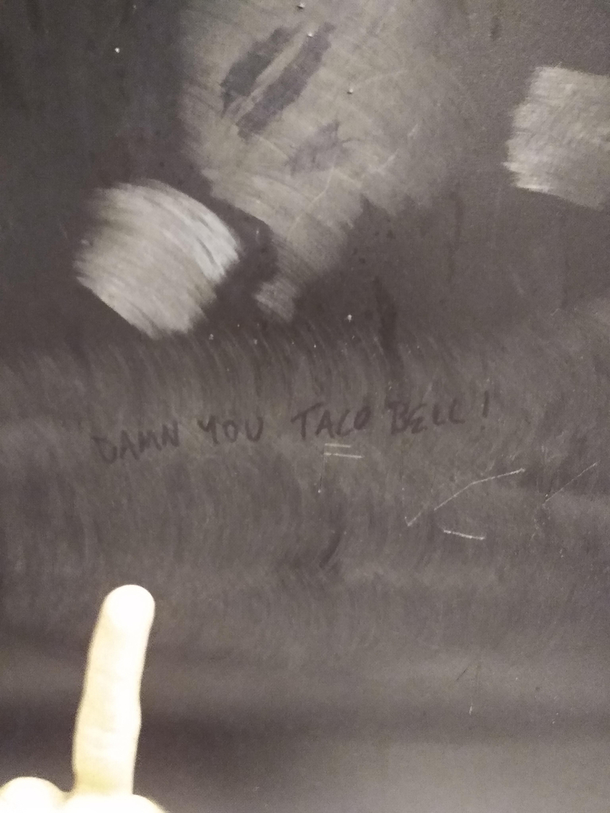 Found this written on the bathroom stall