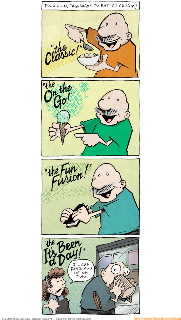 Four fun ways to eat ice cream oc