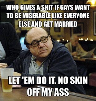 Frank Reynolds on gay marriage