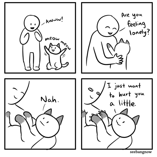 Free hugs with claws