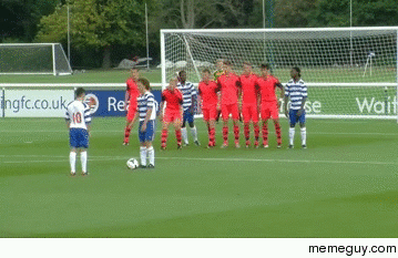 Free kick volley