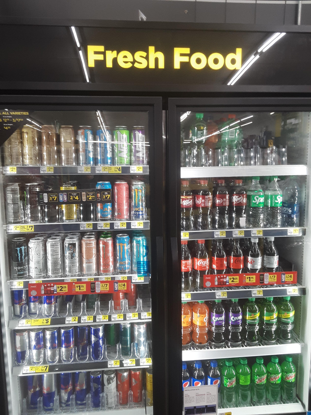 Fresh food at the local dollar store