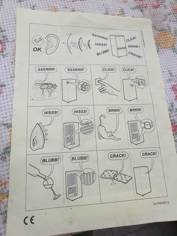 Fridge-Manual showing me what its gonna sound like