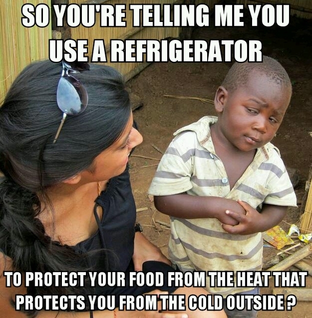 Fridges during winter 