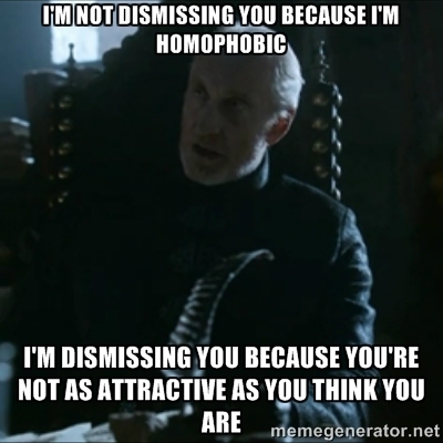 Friend drops this after being called homophobic by a gay guy because of rejecting his advances
