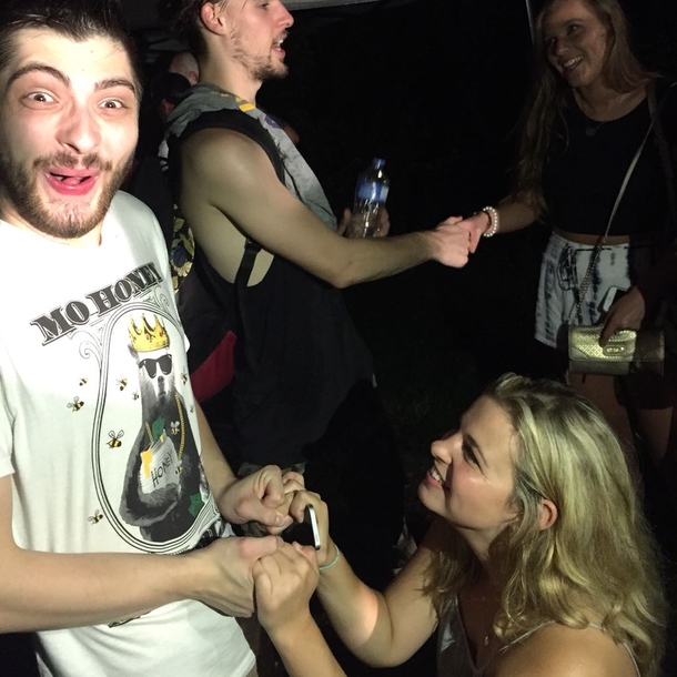 Friend had a girl propose to him last night and his face is absolutely priceless