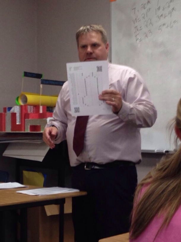 Friend just sent me this pic of a test he turned in