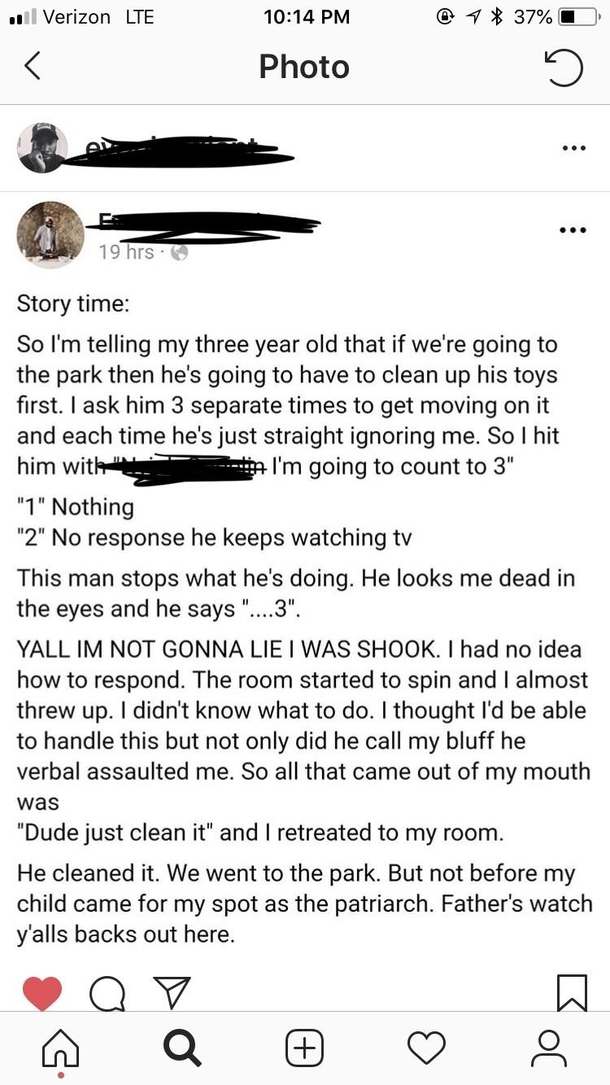Friend posted this on Instagram about his son young fatherhood is adorably hilarious