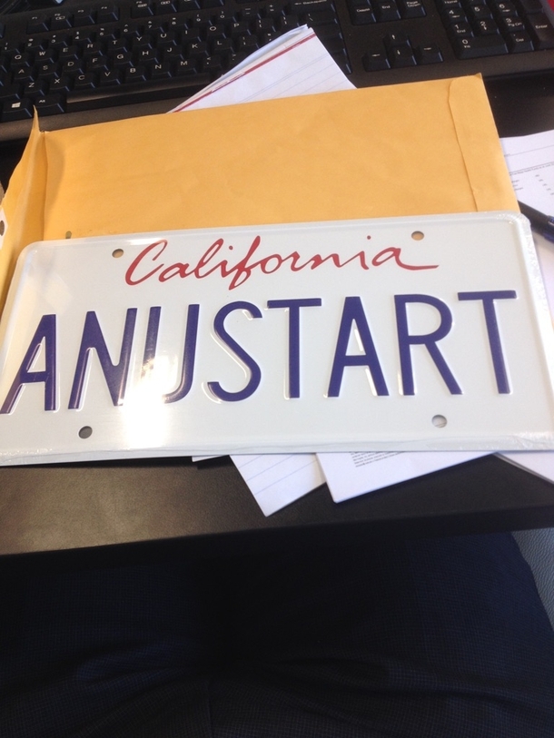 Friend started a new job and received this gift from his old workplace to congratulate him on the new start
