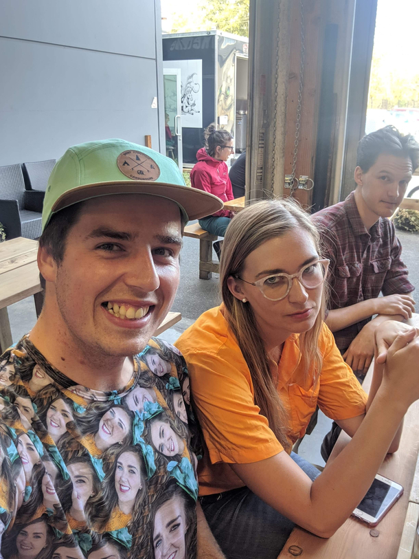 Friends GF really loves his new shirt