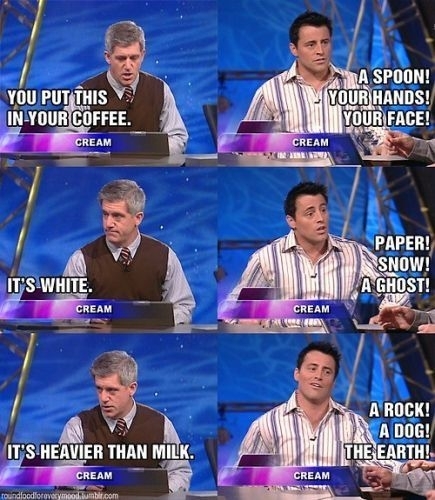 Friends was a great show with lots of funny moments but im pretty sure this  was the funniest of all - Meme Guy