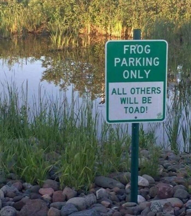 Frog parking only