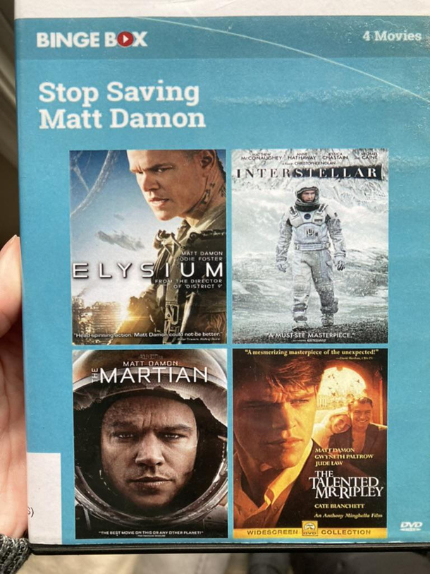 From my local library How did they not include Saving Private Ryan in this collection though