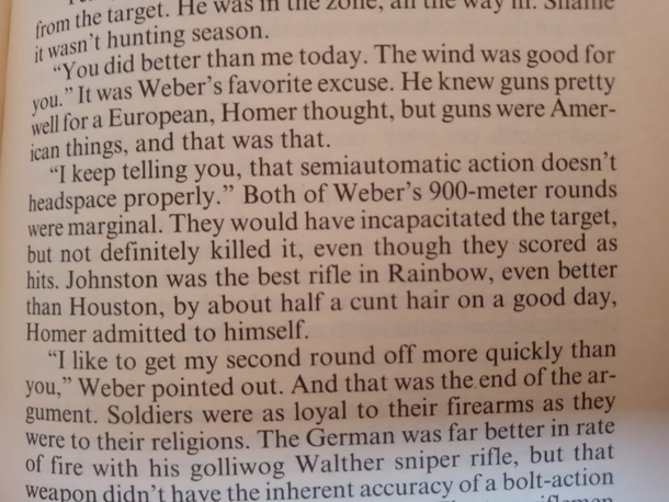 From Tom Clancys Rainbow Six What length is half a cunt hair exactly