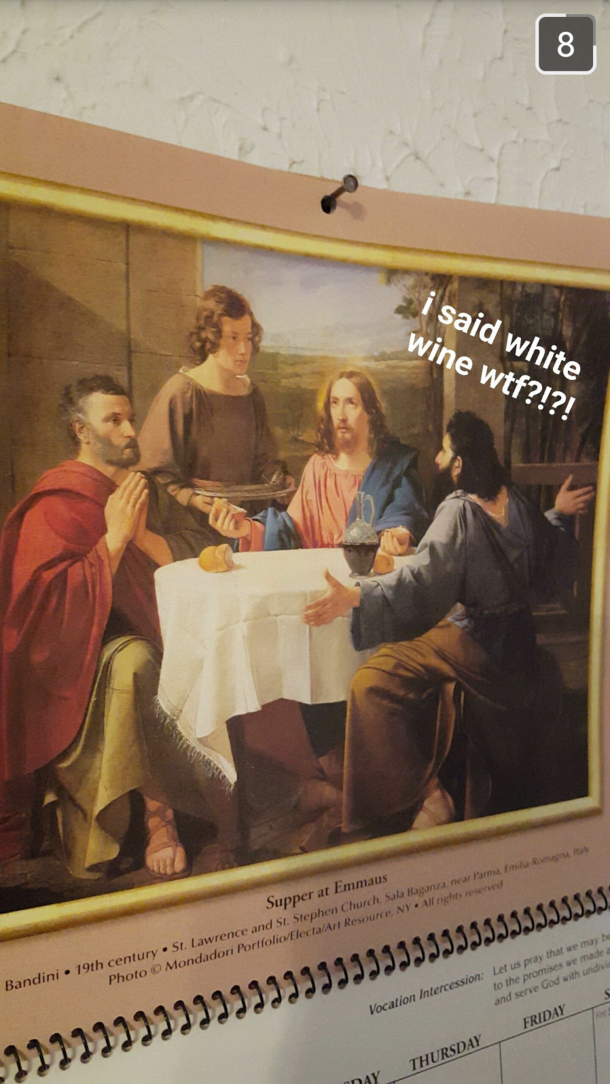 Fun w my moms church calendar