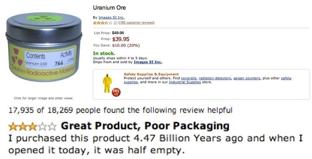 Funniest Amazon review Ive ever seen