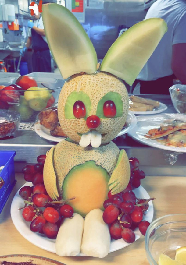 Funny easter bunny