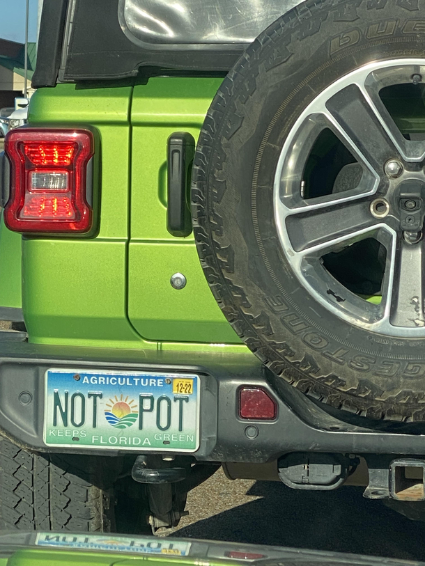 Funny license plate