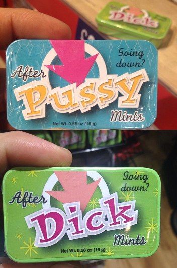 Funny mints found by friend visiting London