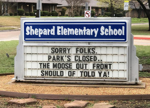 Funny sign in Plano Texas