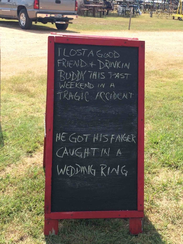Funny sign spotted in Round Top Texas