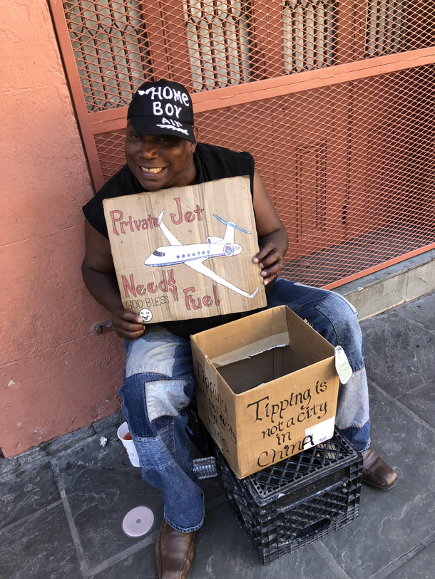 Funny street hustler I ran across while visiting New Orleans