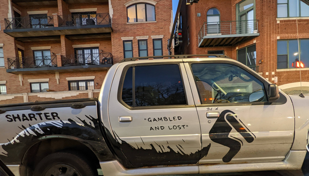 Gambled and lost