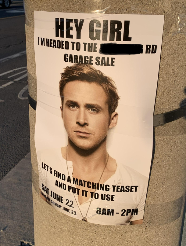 Garage sale advertising done right