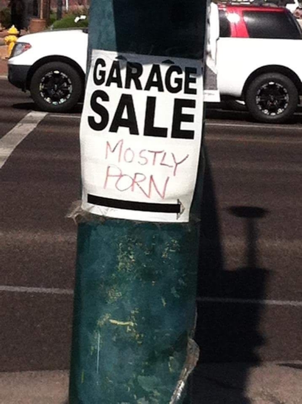 Garage sale in sunny Arizona today