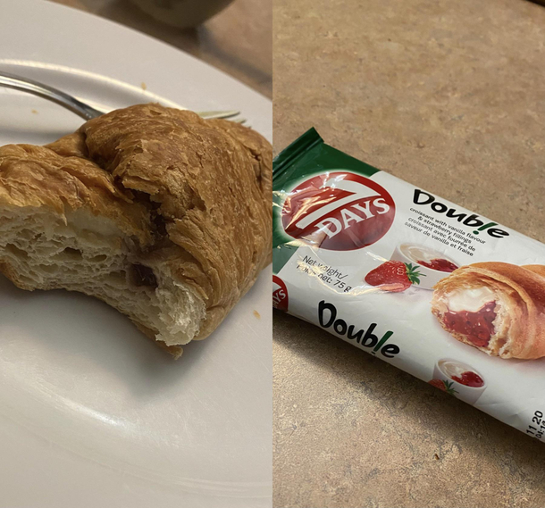 Gas station croissant so I guess I did this to myself
