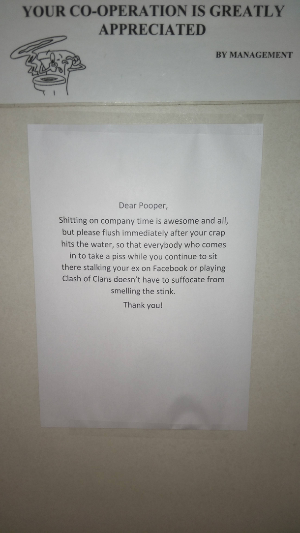 Gassing your coworkers at the office