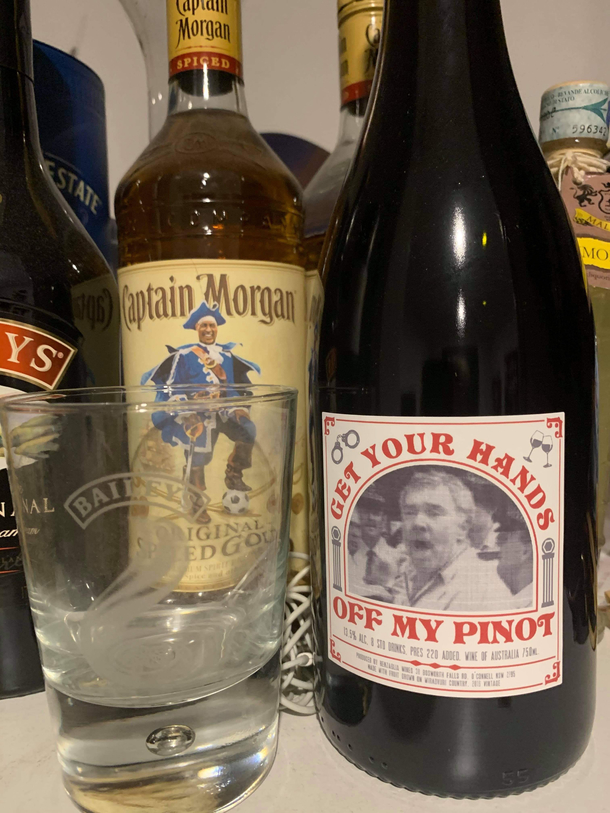 Get your hands off my pinot
