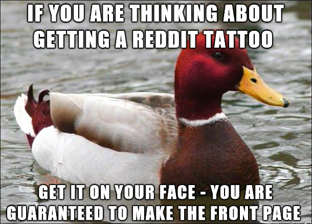 Getting a Reddit tattoo 